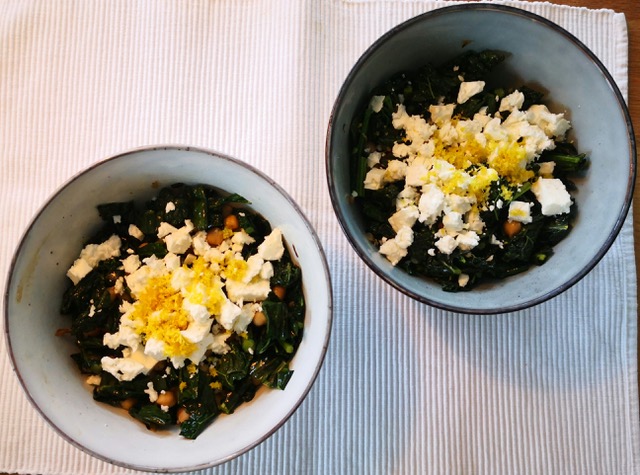 Palmkohl Kichererbsen Salat